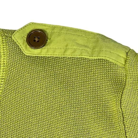 Jones New York Signature Woman Lime Green Front Zipper Cardigan Sweater Size 1X - Picture 10 of 16